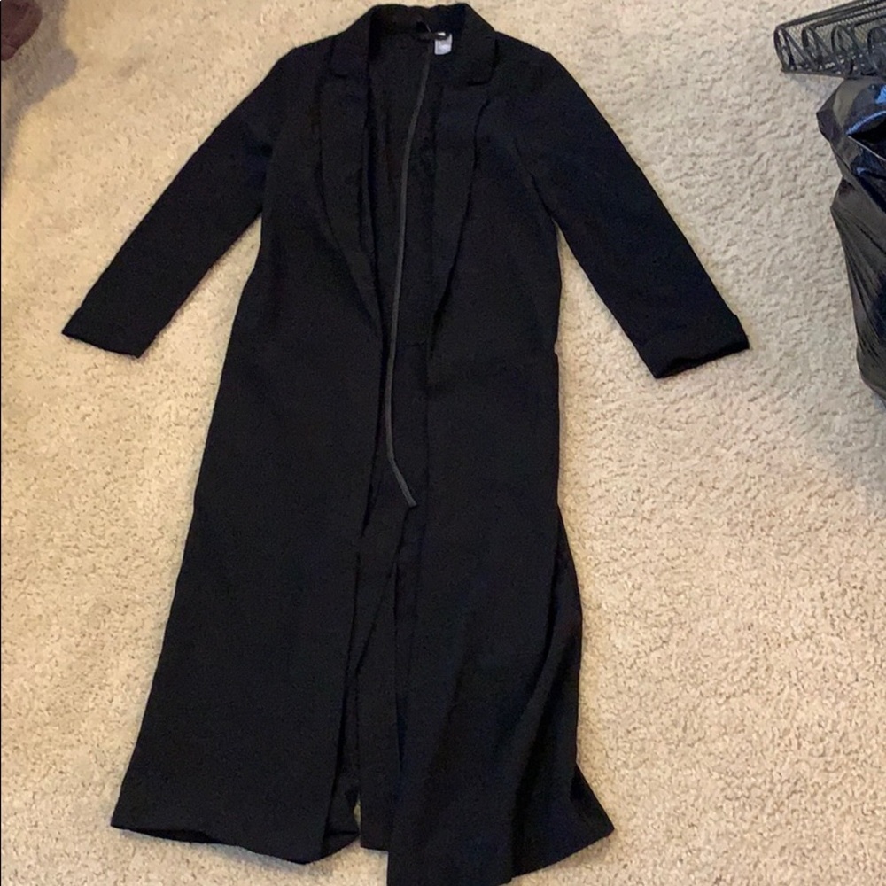 black trench coat